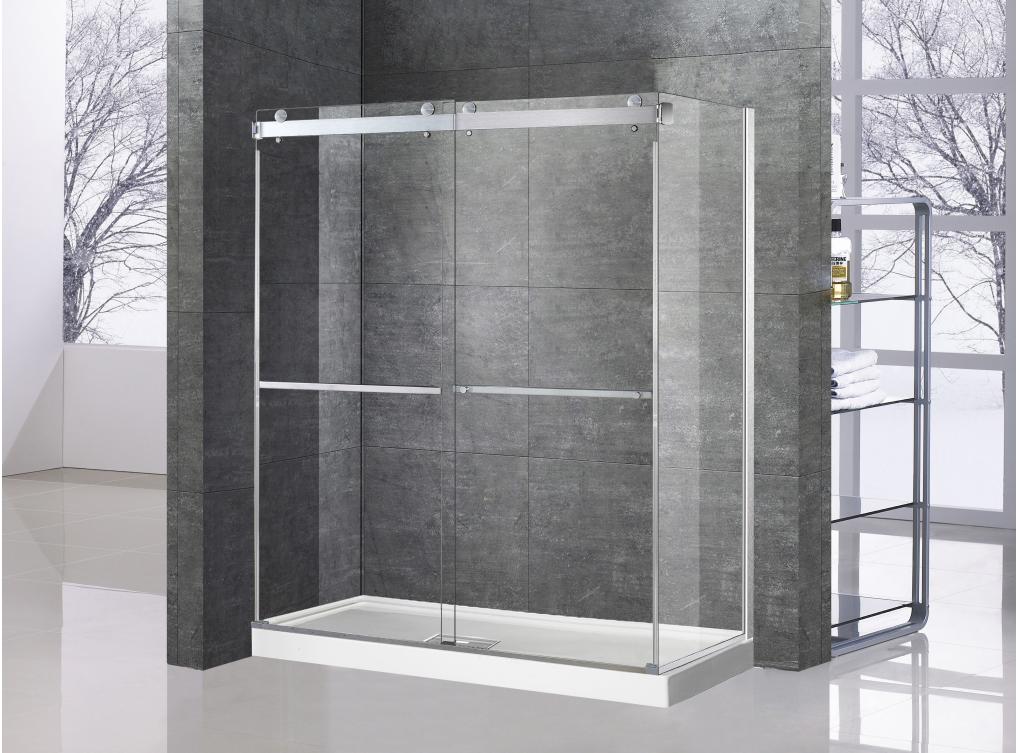 48x32in Porte de douche Richmond avec fermeture douce - Coin