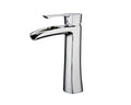 Robinet haut de lavabo de salle de bain à un trou et à poignée unique en cascade