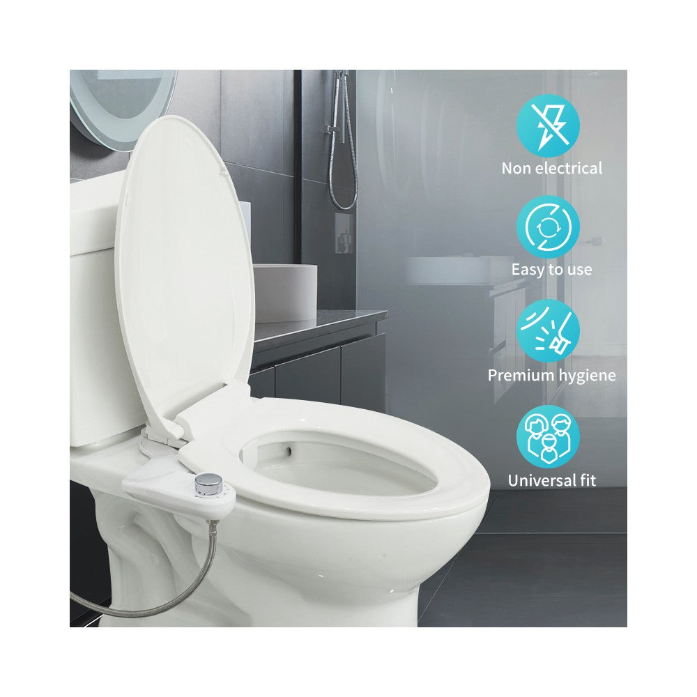 Goldberg , Bidet non électrique ultra fin à double buse