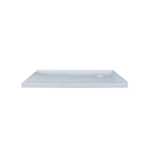 Base de douche  60''x36", Drain à 12x12, Côté droit, Collection Amos
