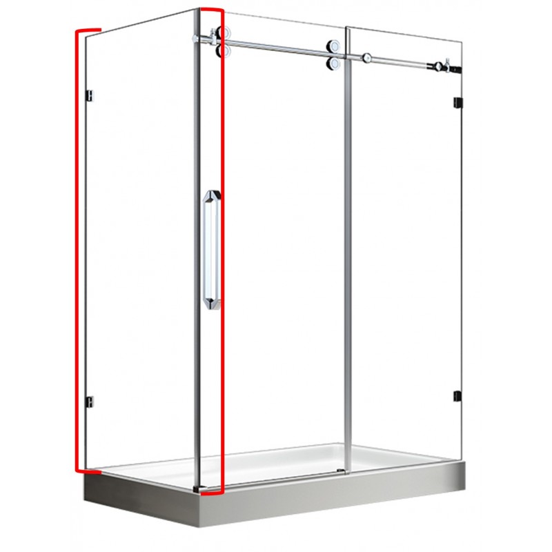 Apollon 32", Verre de douche côté latéral