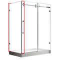 Apollon 36", Verre de douche côté latéral