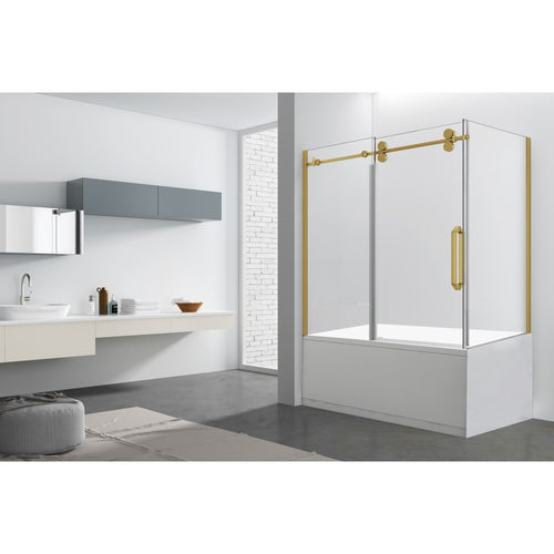 Apollon 60", Porte de douche sur bain - Or