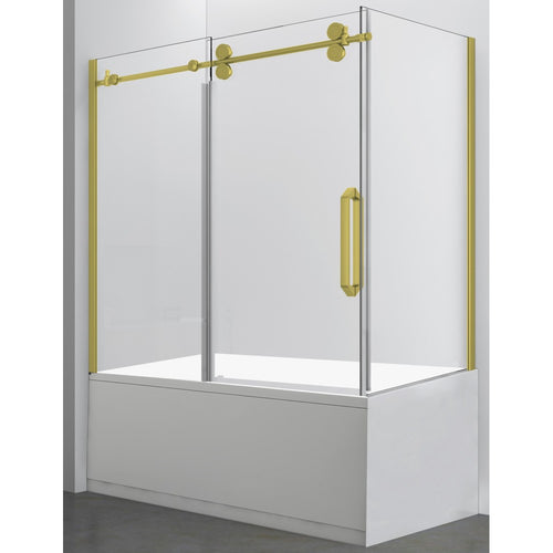 Apollon 32",  Verre latéral or pour installation sur bain