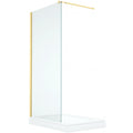 Douche en verre style italienne or mat - Grandeur: 34"