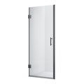 Beluga, Porte de douche noire - Grandeur: 32"