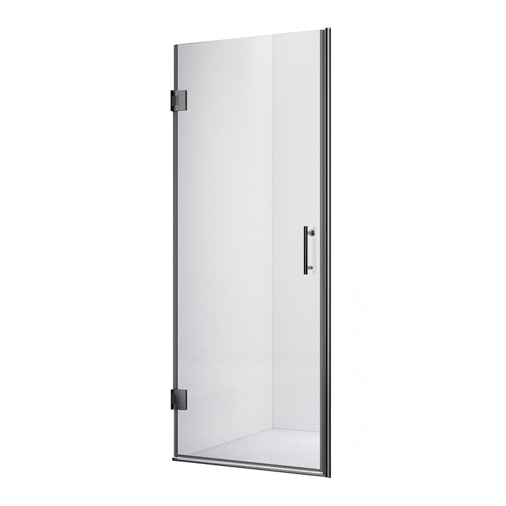 Beluga, Porte de douche noire - Grandeur: 32"
