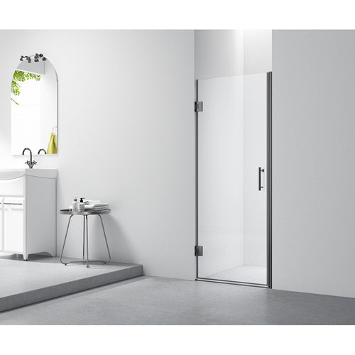 Beluga, Porte de douche noire - Grandeur: 32"
