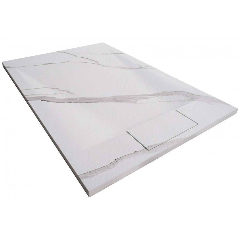 Base de douche SMC CARRARA blanc 48x32 – Modèle Brutus