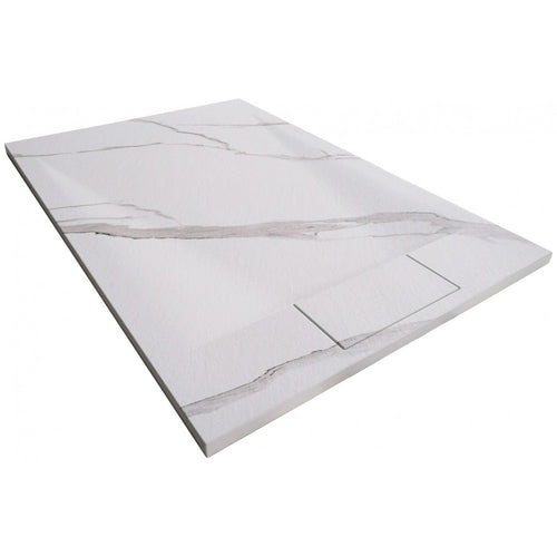 Base de douche SMC CARRARA blanc 48x32 – Modèle Brutus