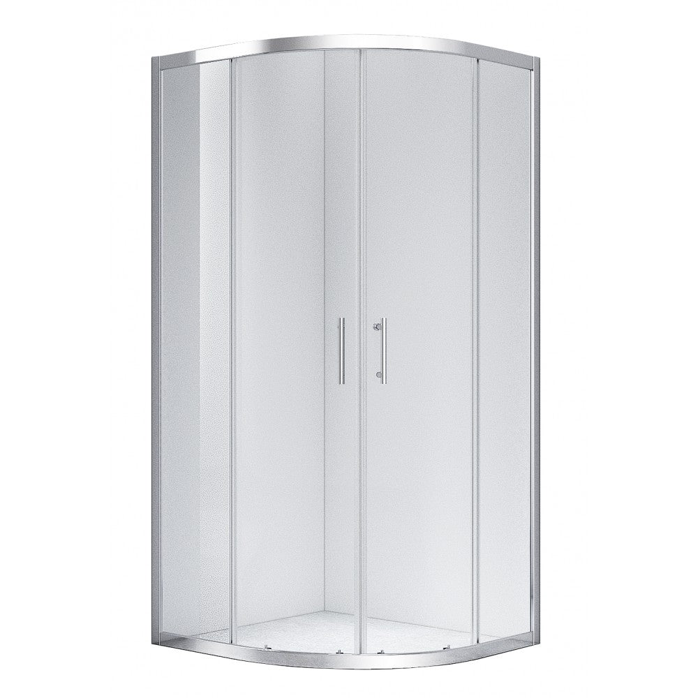 Celesta, Douche ronde en coin chrome - Grandeur: 32"x32"