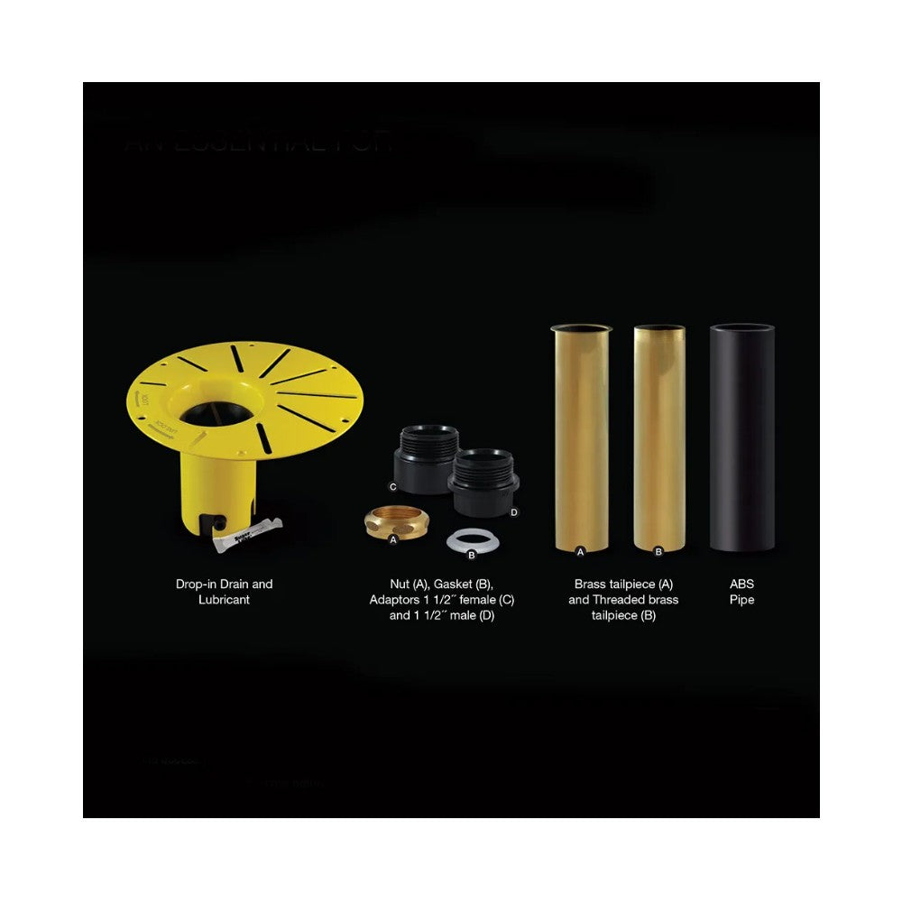 Ensemble d'installation de drain drop-in pour bain autoportant