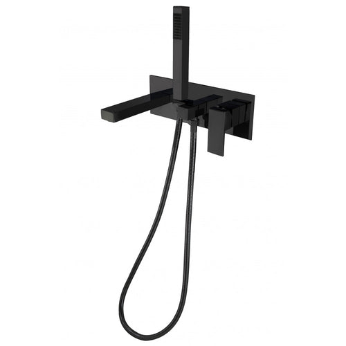 Ares, Robinet de bain mural - Noir mat