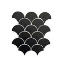 Mosaïque Noir Mat – Motif écaille, salle de bain & cuisine