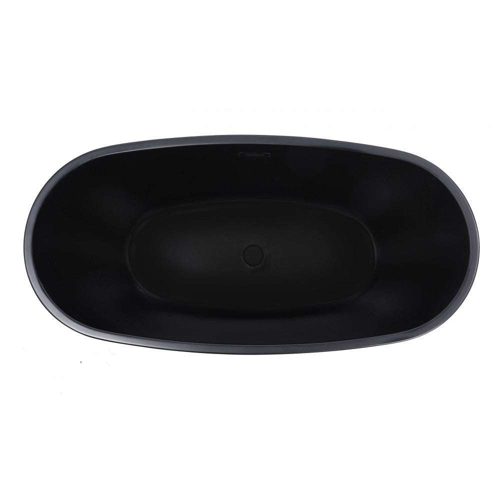 Bain autoportant 59 noir mat – Fuxi
