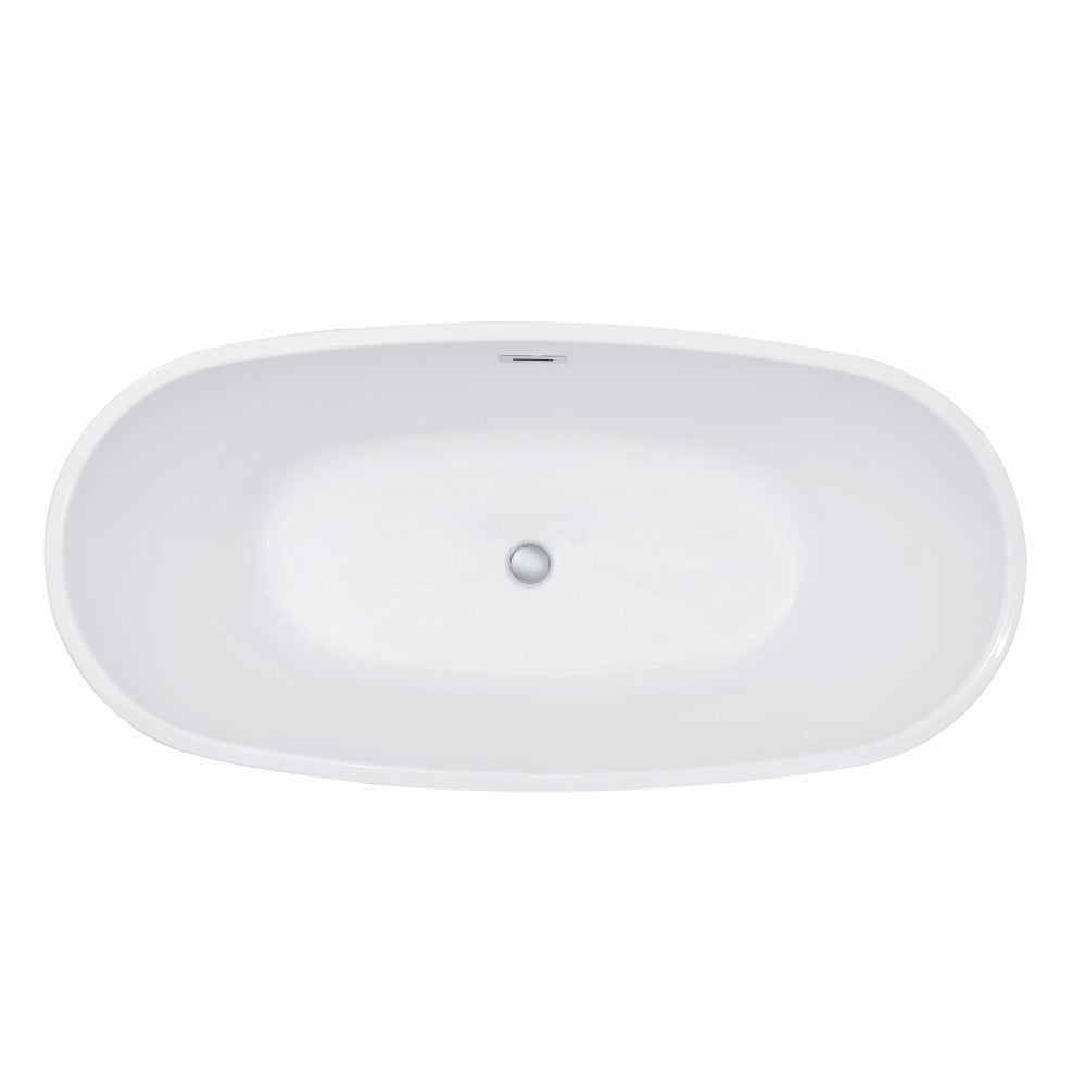 Bain autoportant 67" blanc mat – Fuxi
