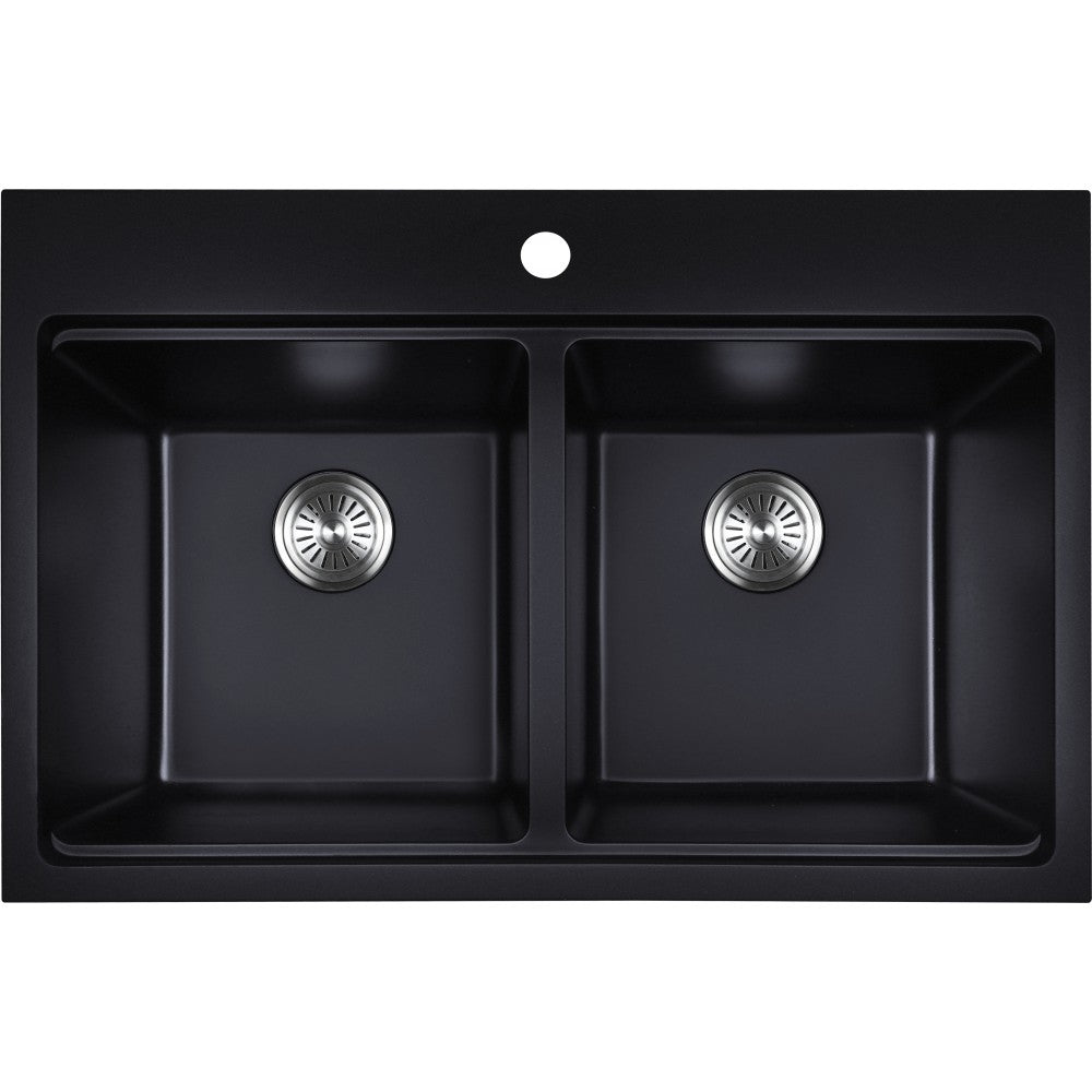 Évier en granite double de 33"