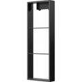 Niche de douche suspendue 36x12 - Noir mat