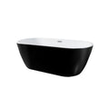 Bain autoportant 67 noir lustré - Herman