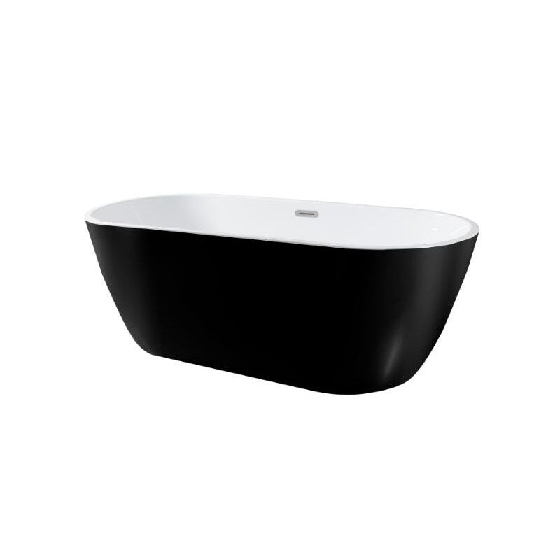 Bain autoportant 67 noir lustré - Herman
