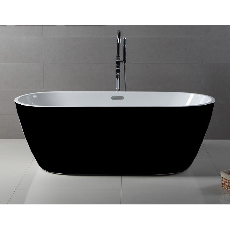 Bain autoportant 67 noir lustré - Herman