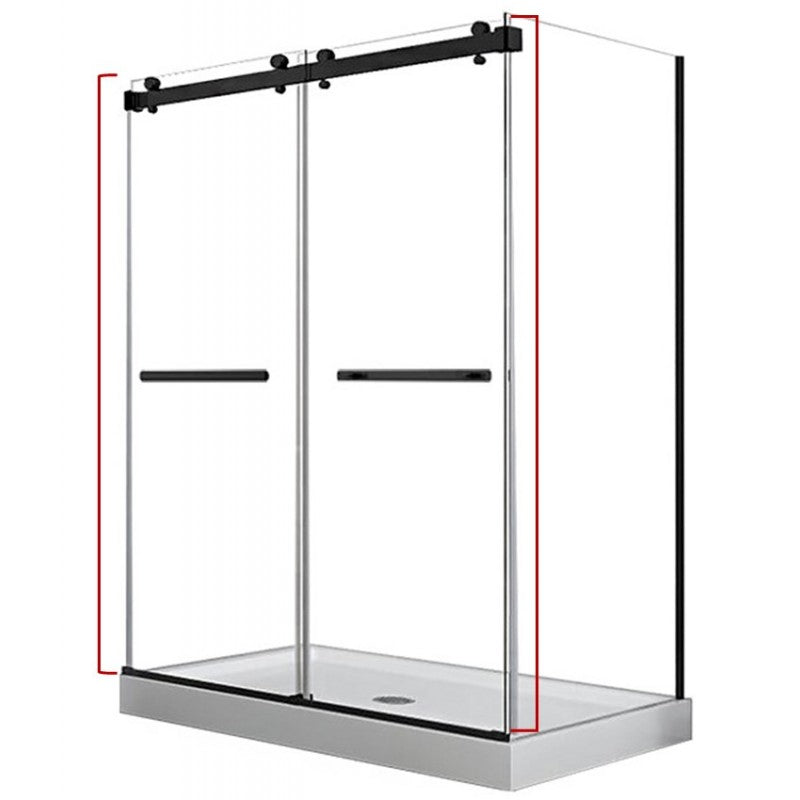 Hestia 60", Porte de douche noire
