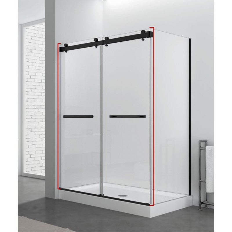 Hestia 60", Porte de douche noire