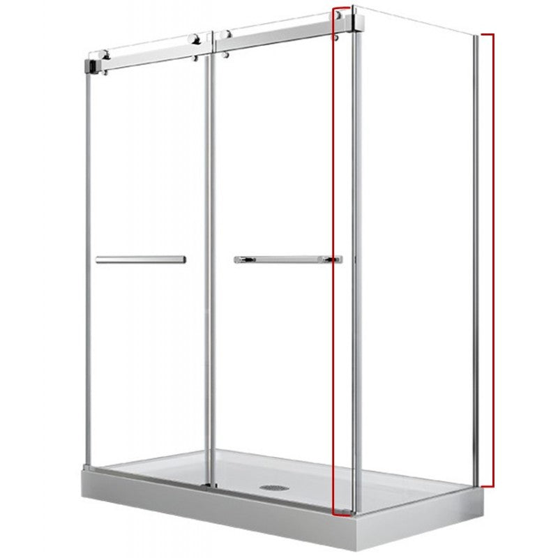 Hestia 36", Verre de douche côté latéral