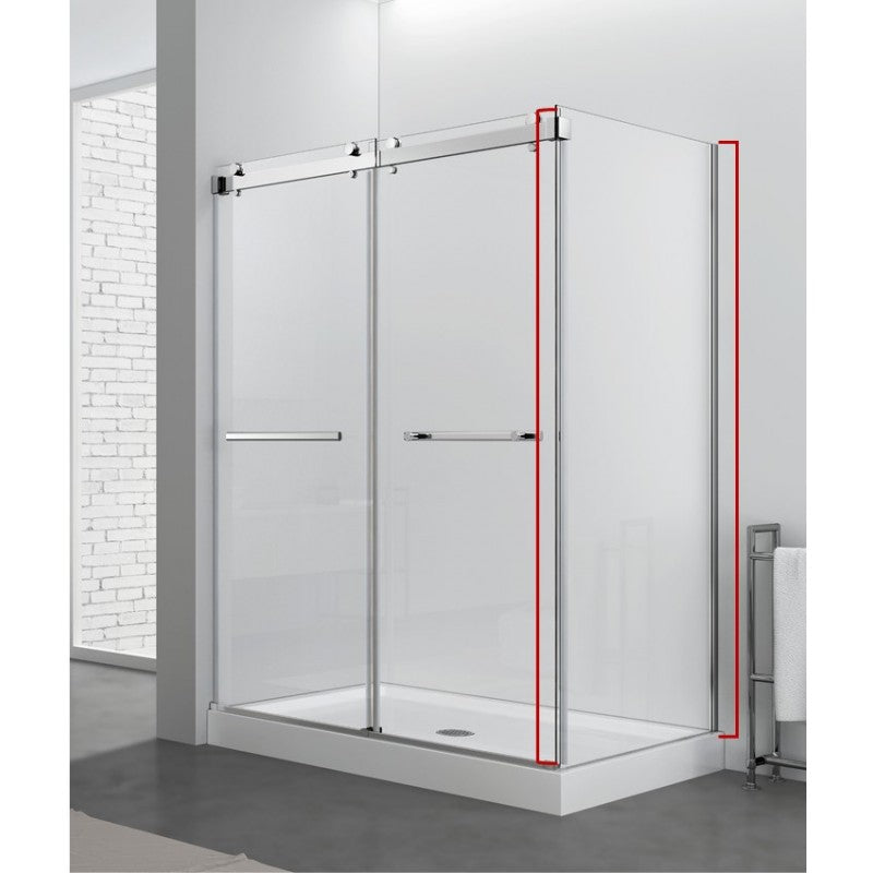 Hestia 36", Verre de douche côté latéral