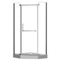 Héra 36", Douche néo-angle chrome