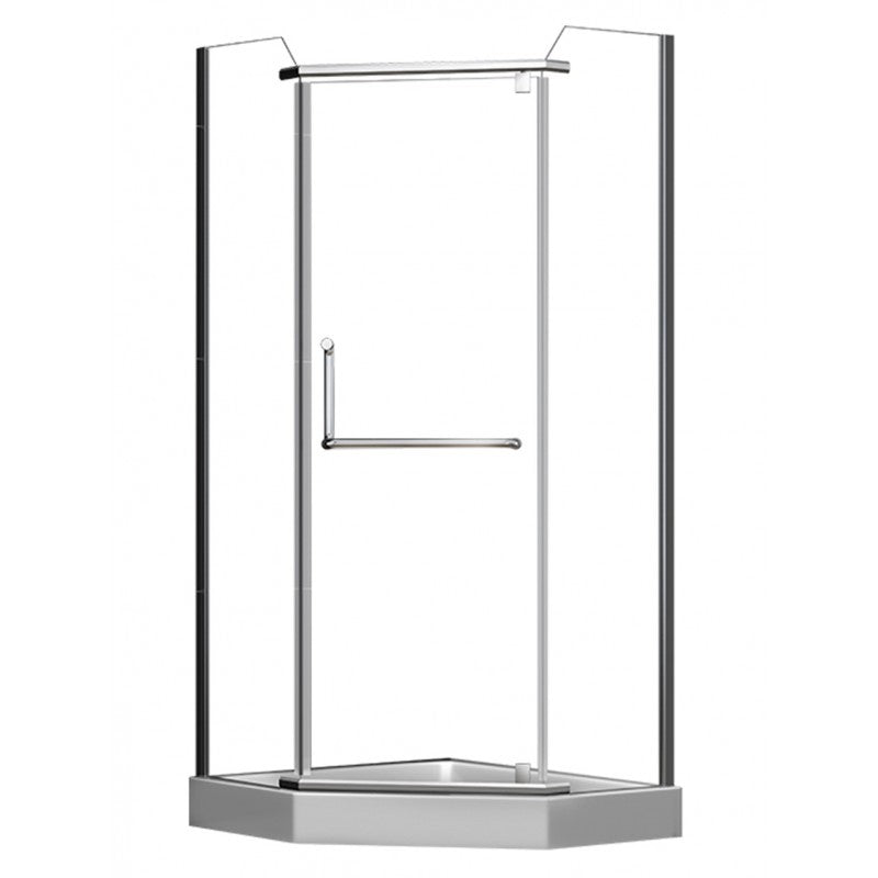 Héra 36", Douche néo-angle chrome