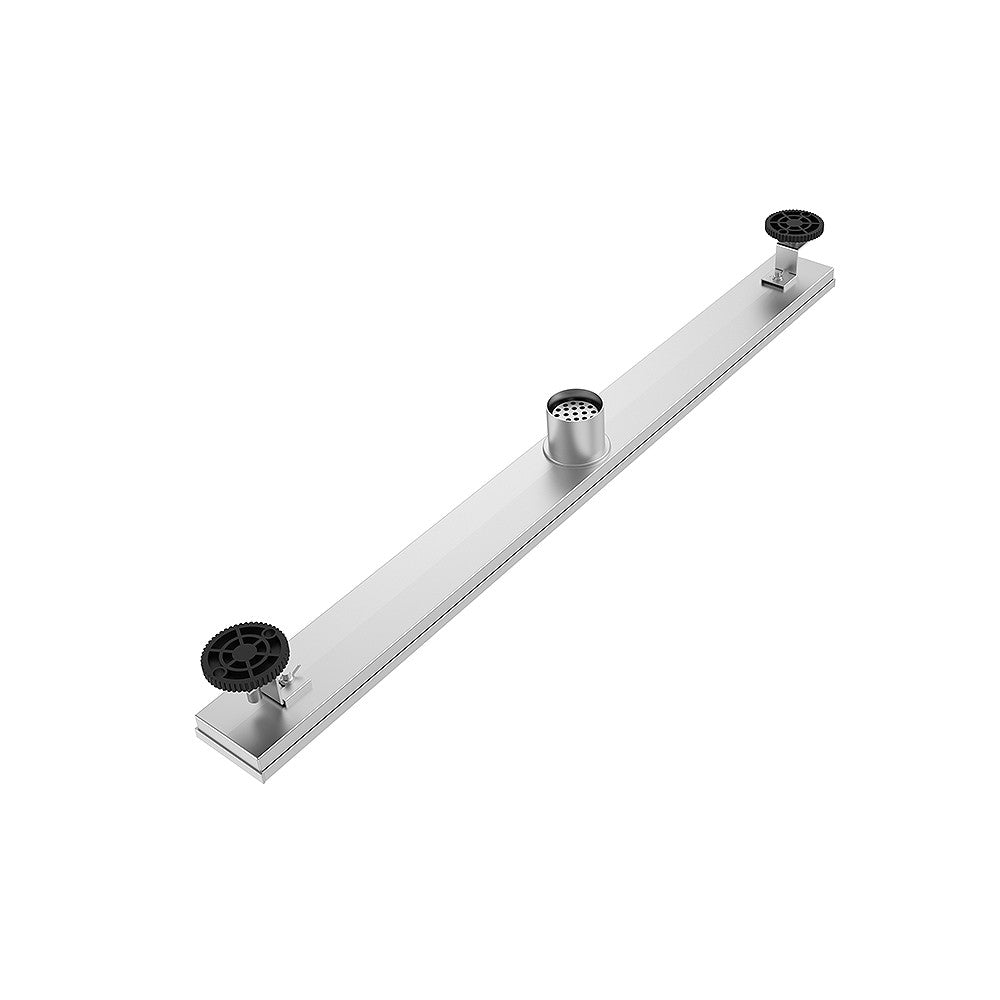 Drain linéaire en Acier inoxydable fini brossé - Grandeur: 24"