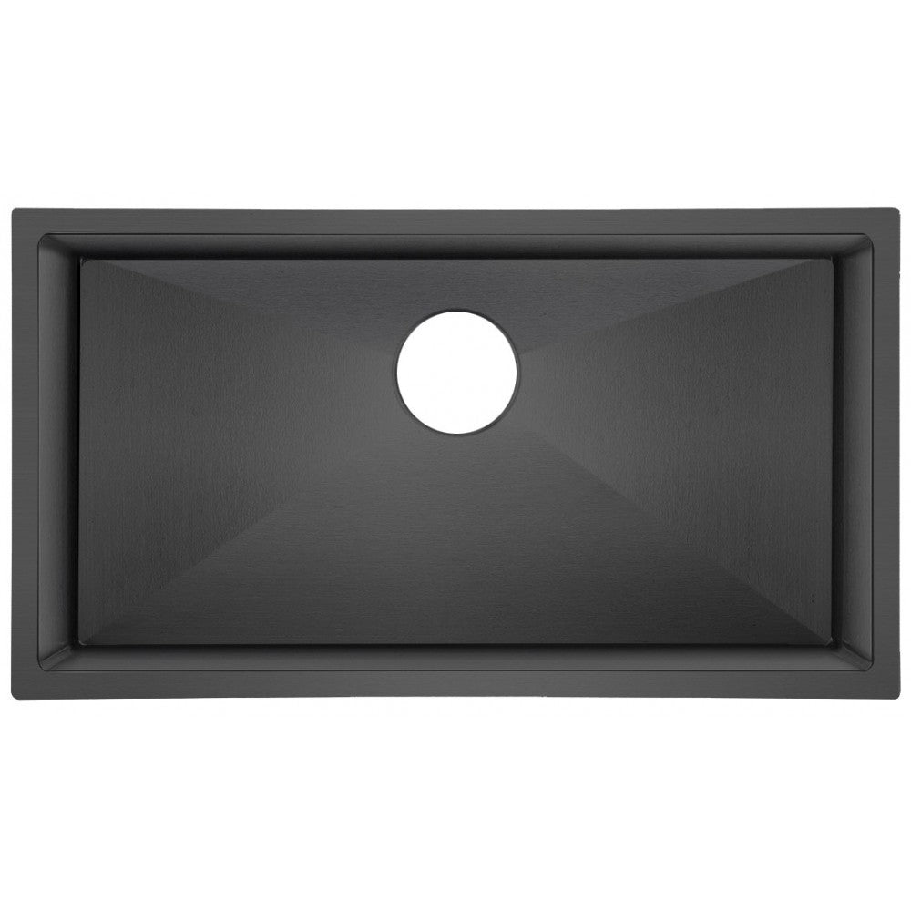 Évier de cuisine 32 x 18" - Noir anthracite