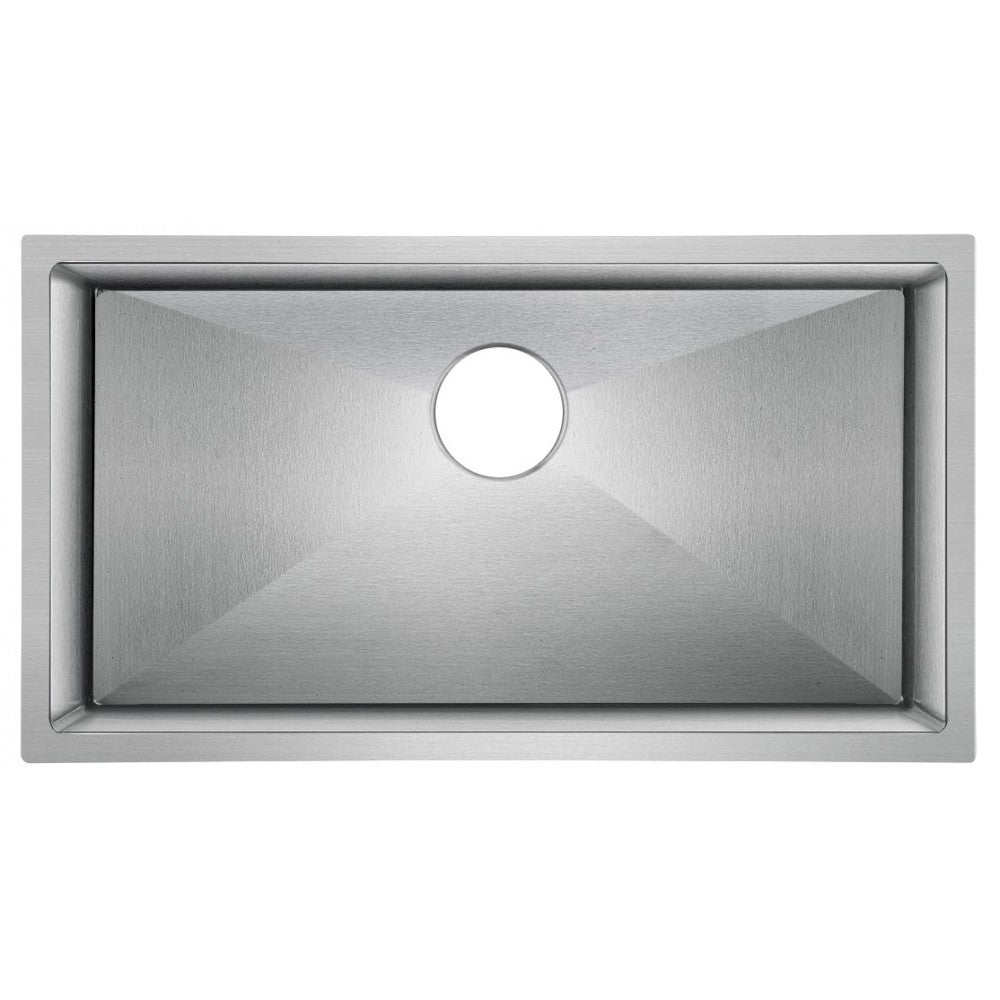 Évier de cuisine, 32 x 18", acier inoxydable