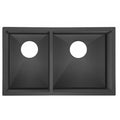 Évier de cuisine 30 x 18" - Noir anthracite