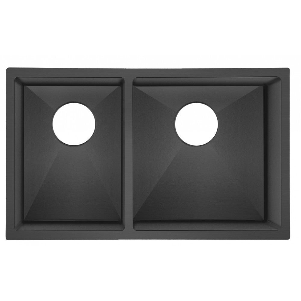 Évier de cuisine 30 x 18" - Noir anthracite