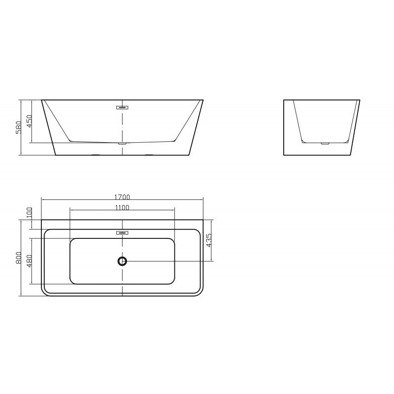 Bain autoportant 67" – BIL