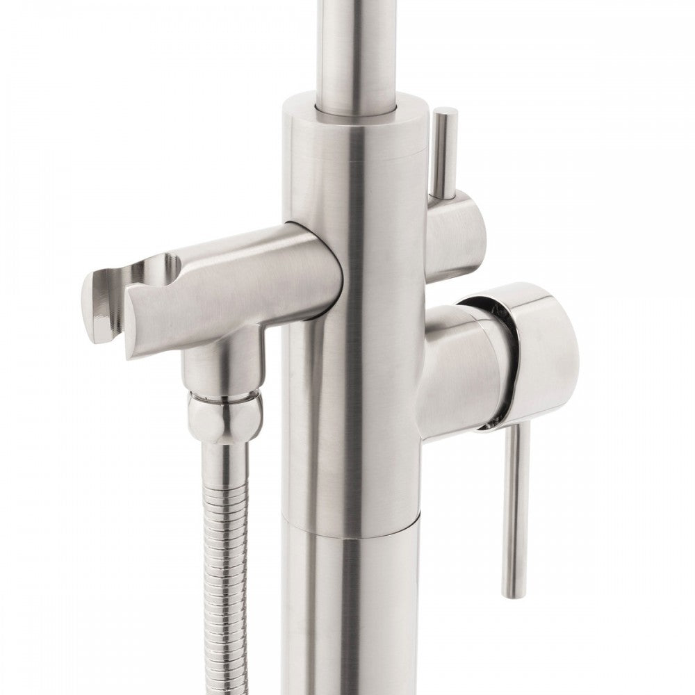 Kami II, Robinet de bain sur pied - Nickel brossé