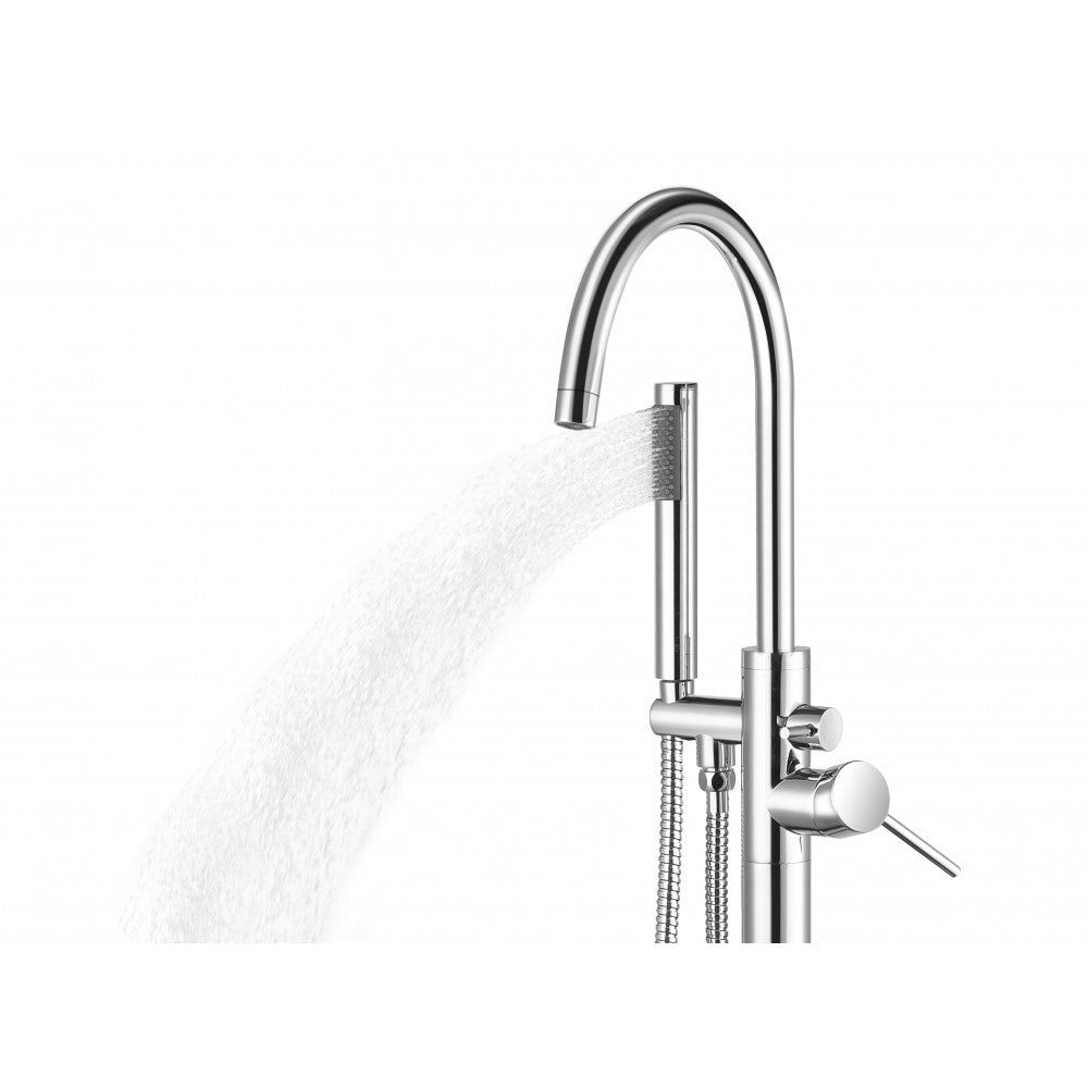 Kami II, Robinet de bain sur pied - Chrome