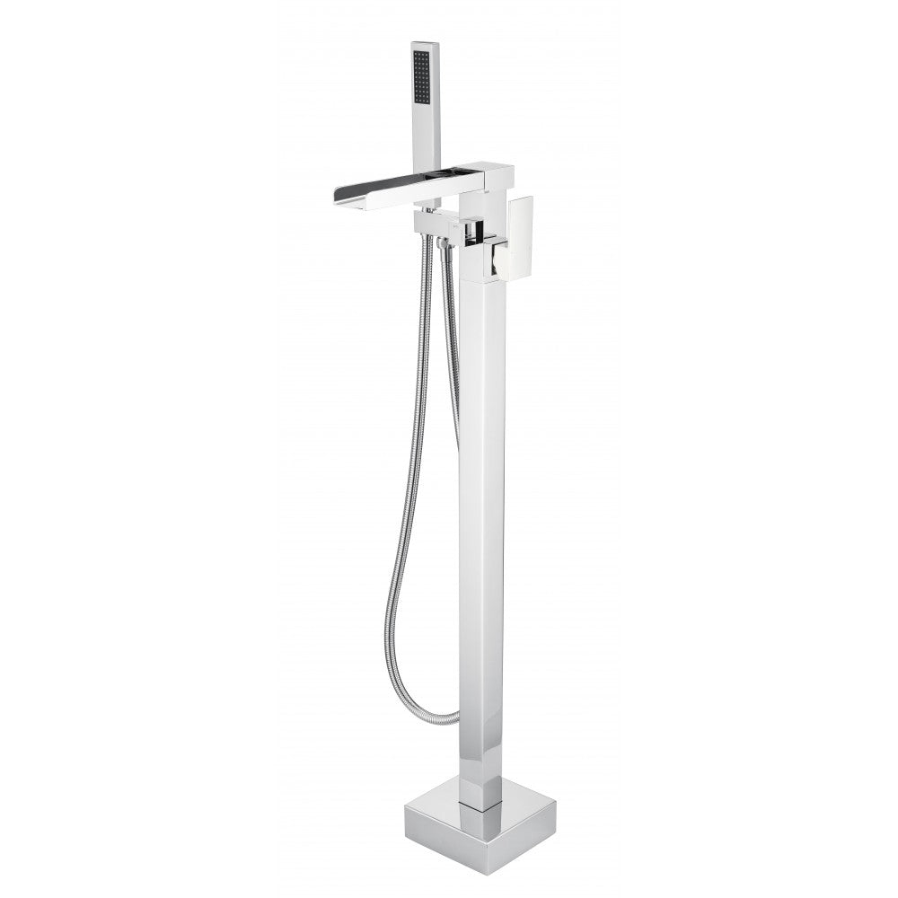 Hermes, Robinet sur pied pour baignoires - Chrome poli
