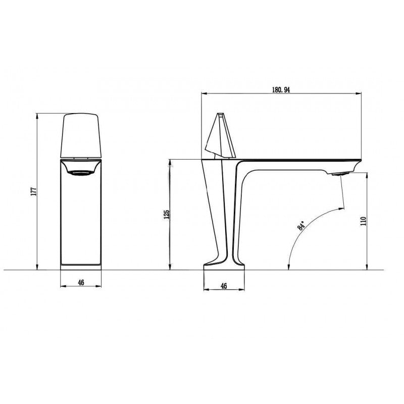 Ikou, Robinet de lavabo - Noir mat