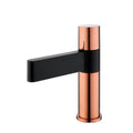 Raja, Robinet de lavabo - Or rose et noir mat