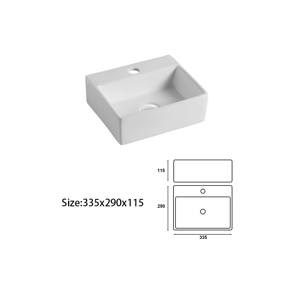 Jamaï 13", Lavabo en porcelaine