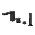 Ares, Robinet sur bain - Noir mat
