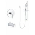 Collection Kami, Robinet de douche avec bec de bain - Chrome