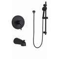 Collection Kami, Robinet de douche avec bec de bain - Noir mat