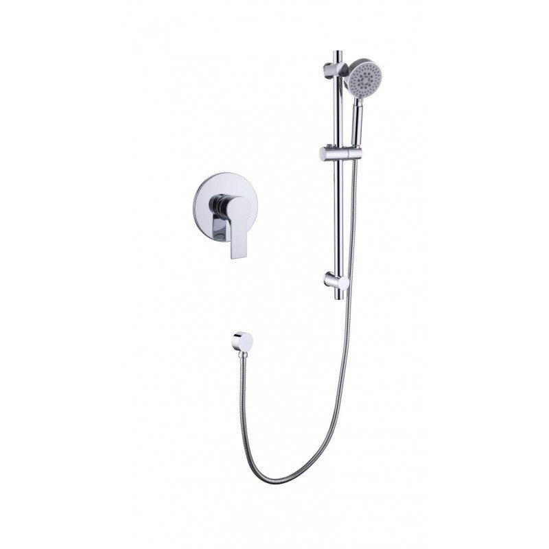 Kami chrome, robinet de douche sur rail