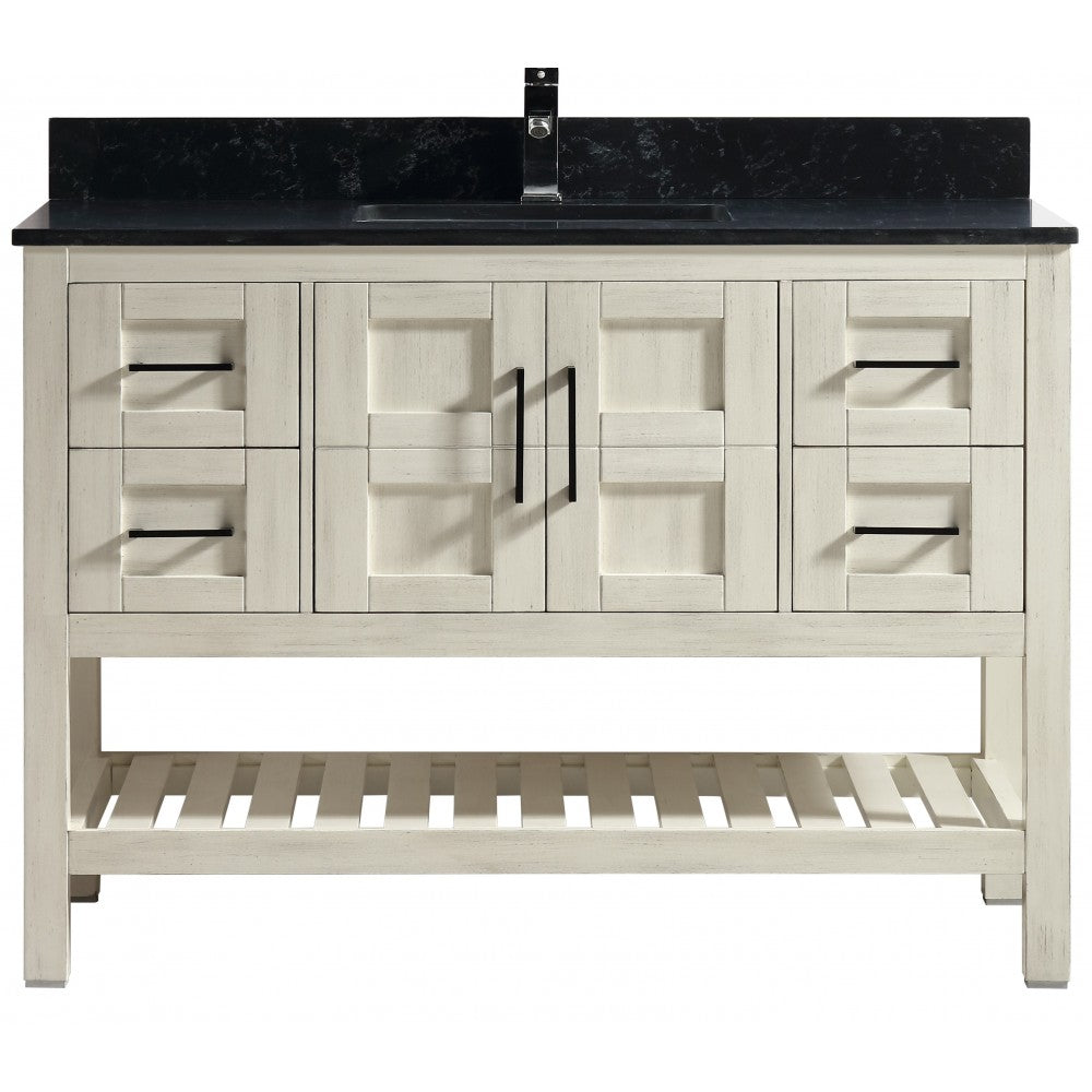 SIF 48" bois massif - Beige antique