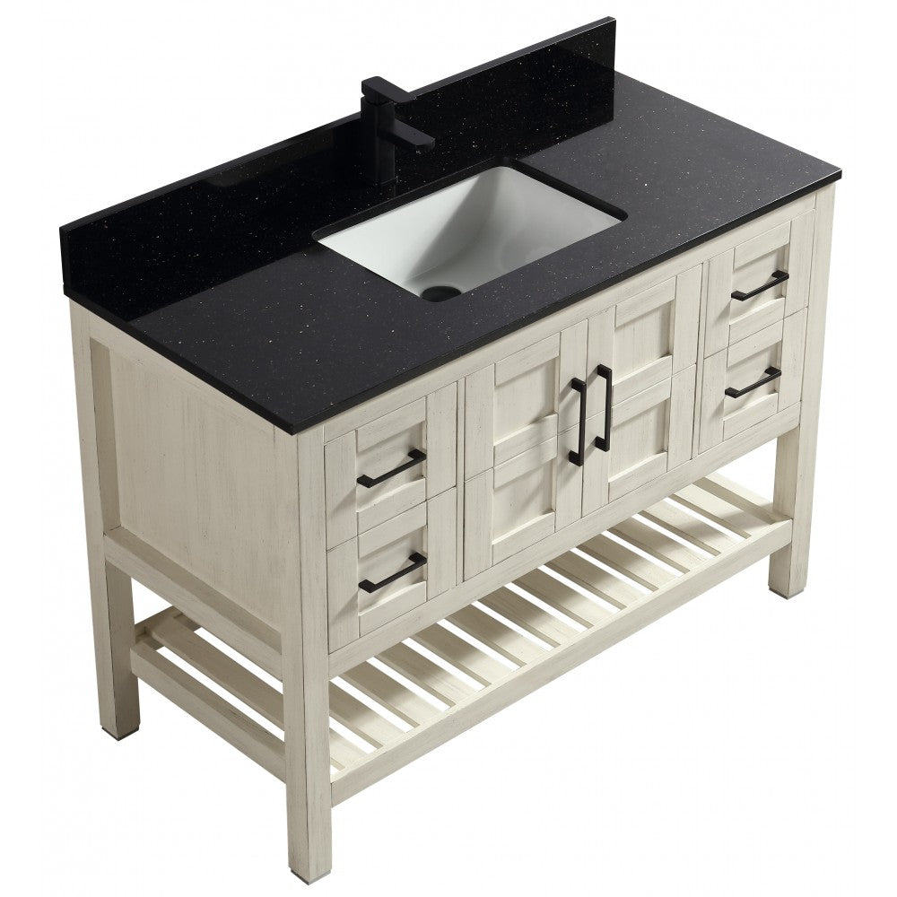SIF 48" bois massif - Beige antique