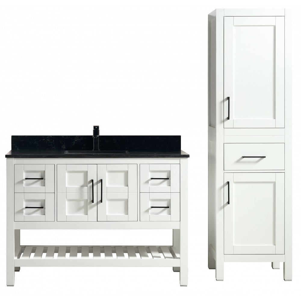 SIF 48" bois massif - Blanc
